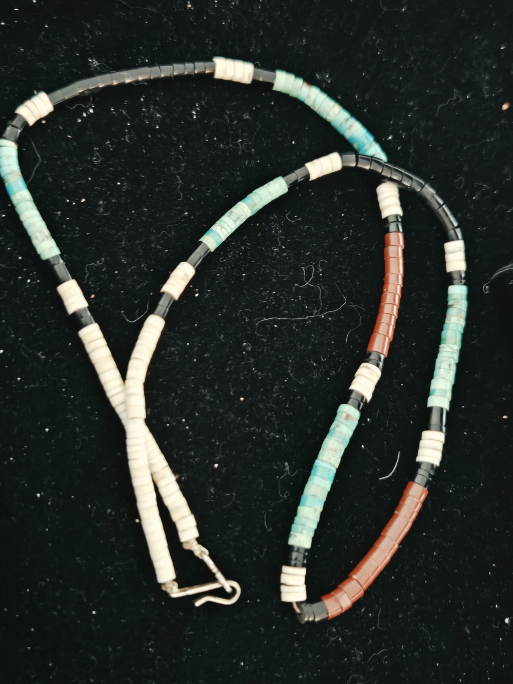 Heishi Style Beaded Necklace 18"